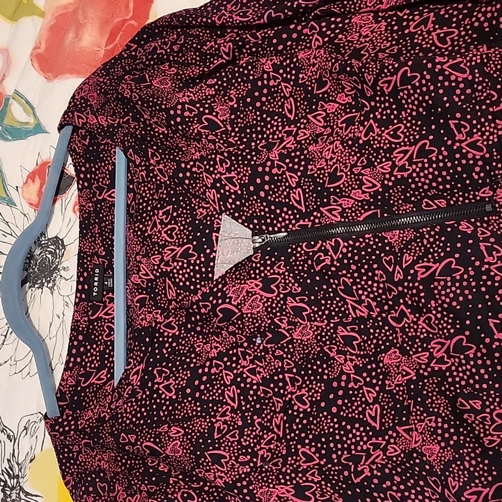 Black pink heart Dress